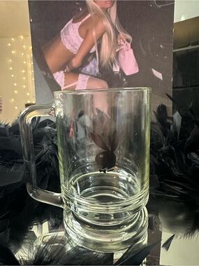 Playboy Vintage Glass Mug Set of 2